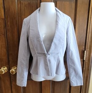 White House Black Market Sz 6 Gray Jacket P2P 17 L 22